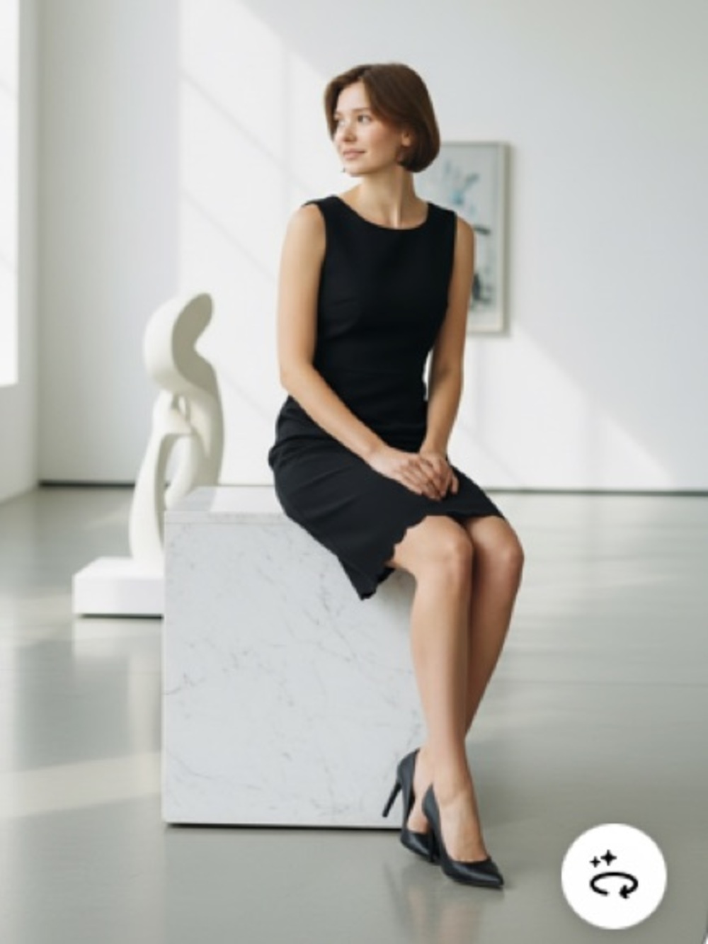 Brand new Karen sleeveless textured black dress MSRP $159